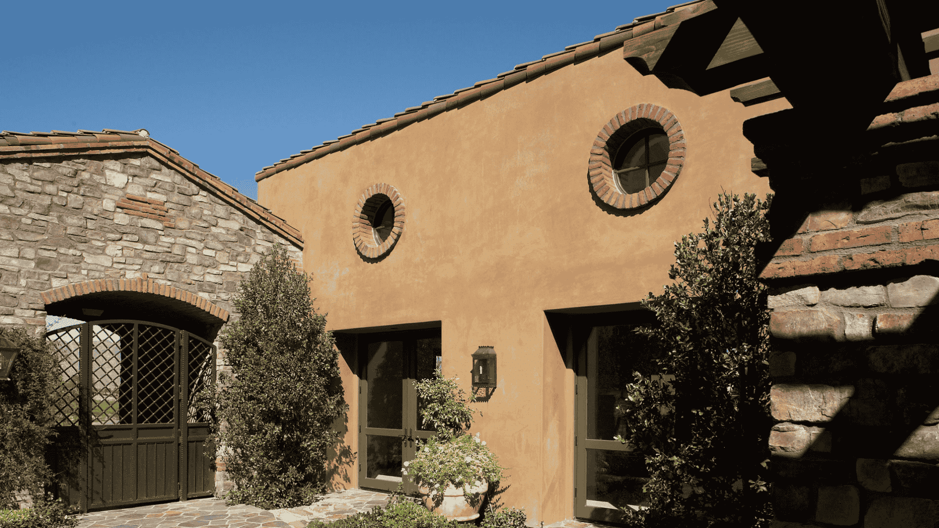spanish style stucco home