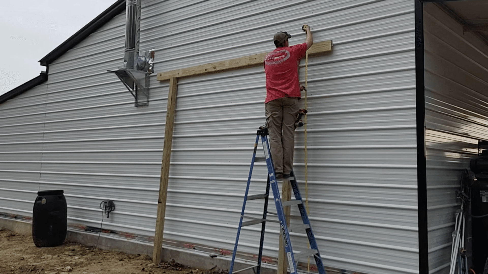 step 1 install the wall ledger board