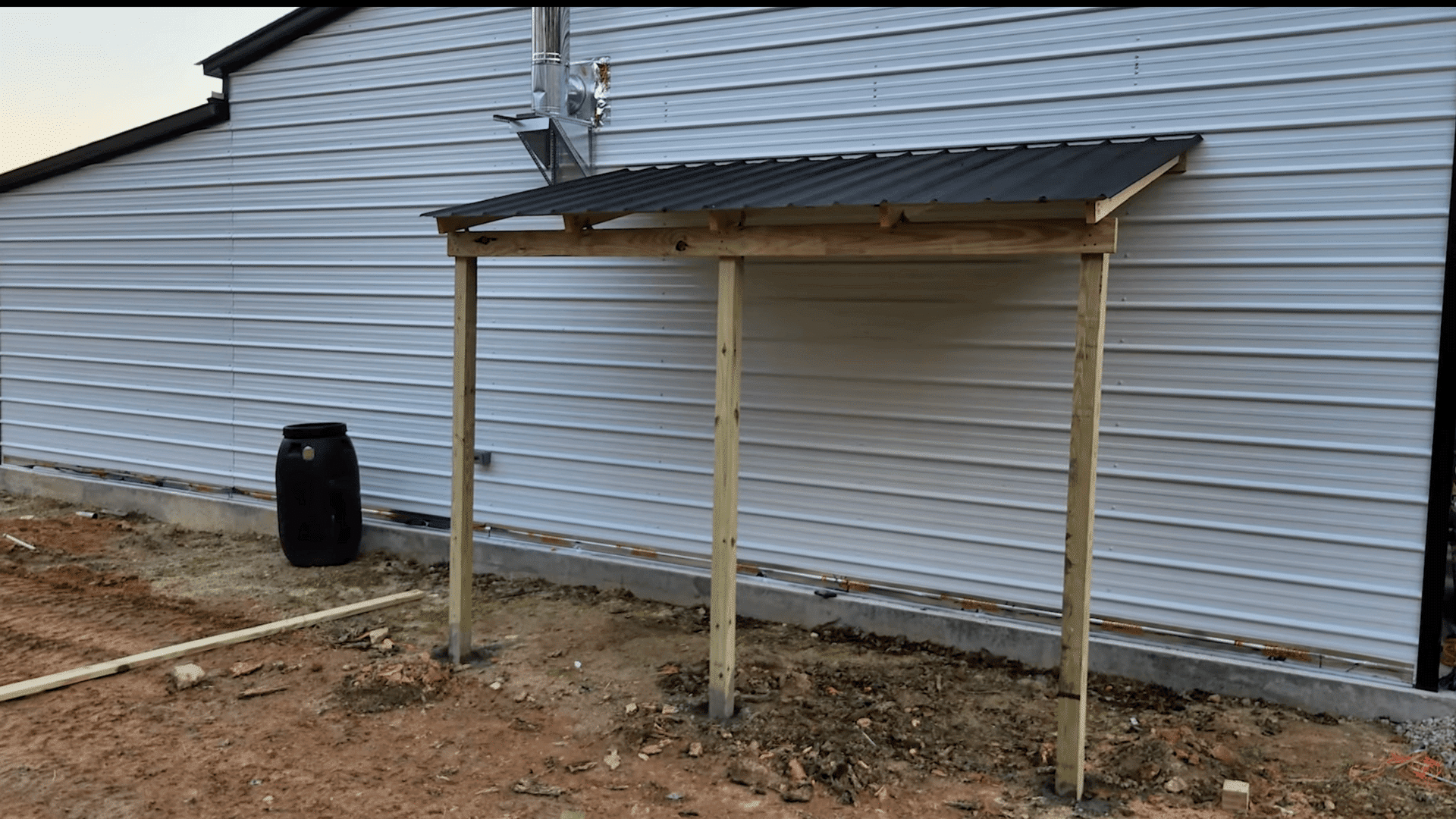step 5 install purlins and secure the roofing panels