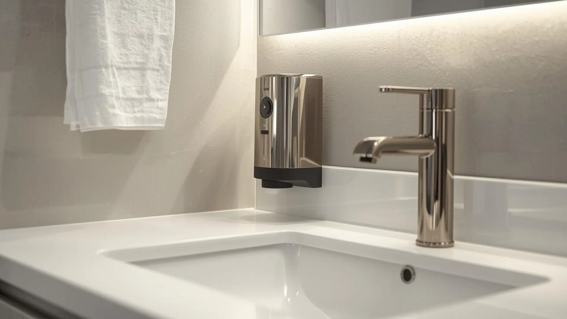 A Wall-Mounted Soap Dispenser