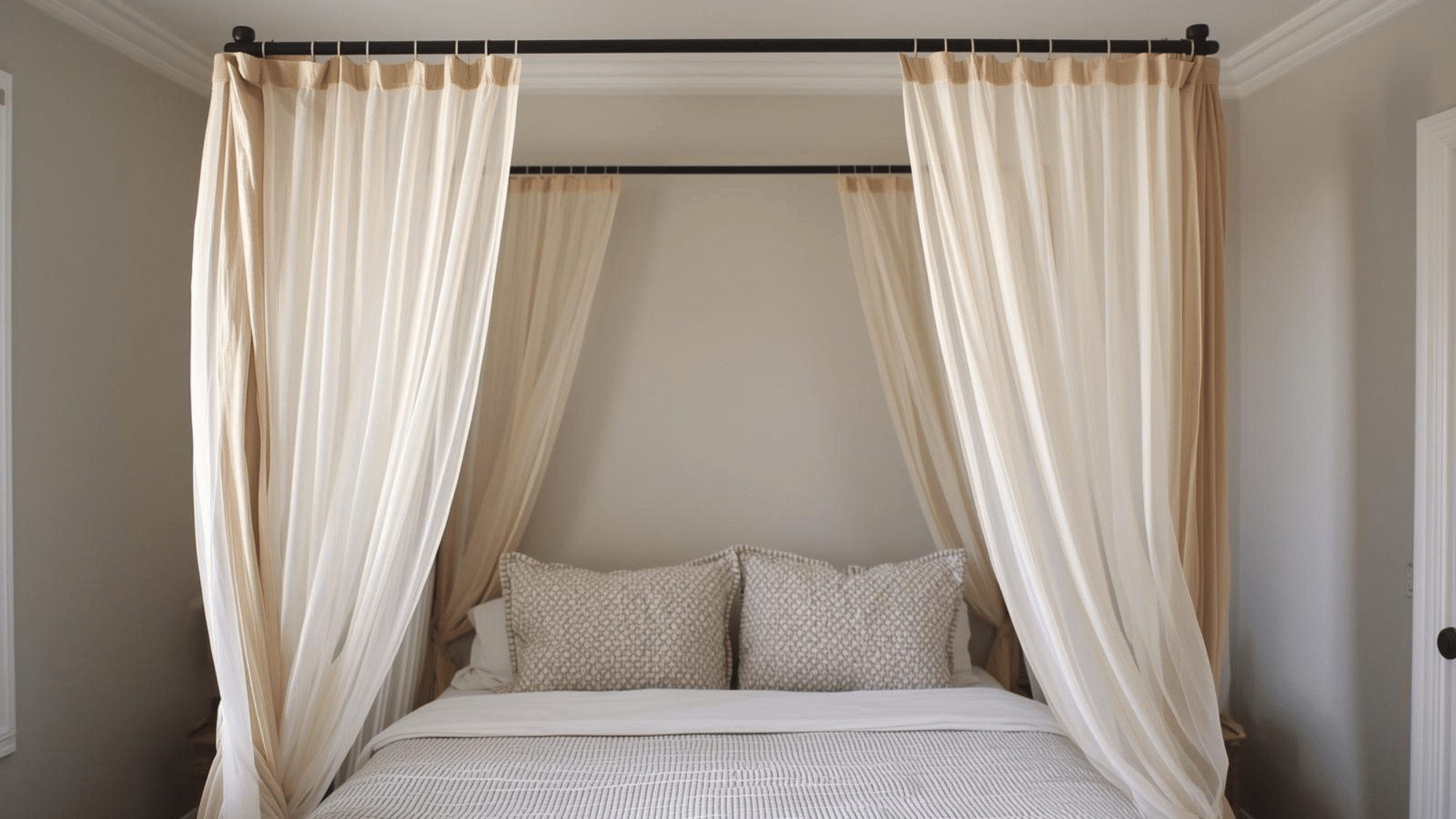 Canopy Frame With Sheer Panels