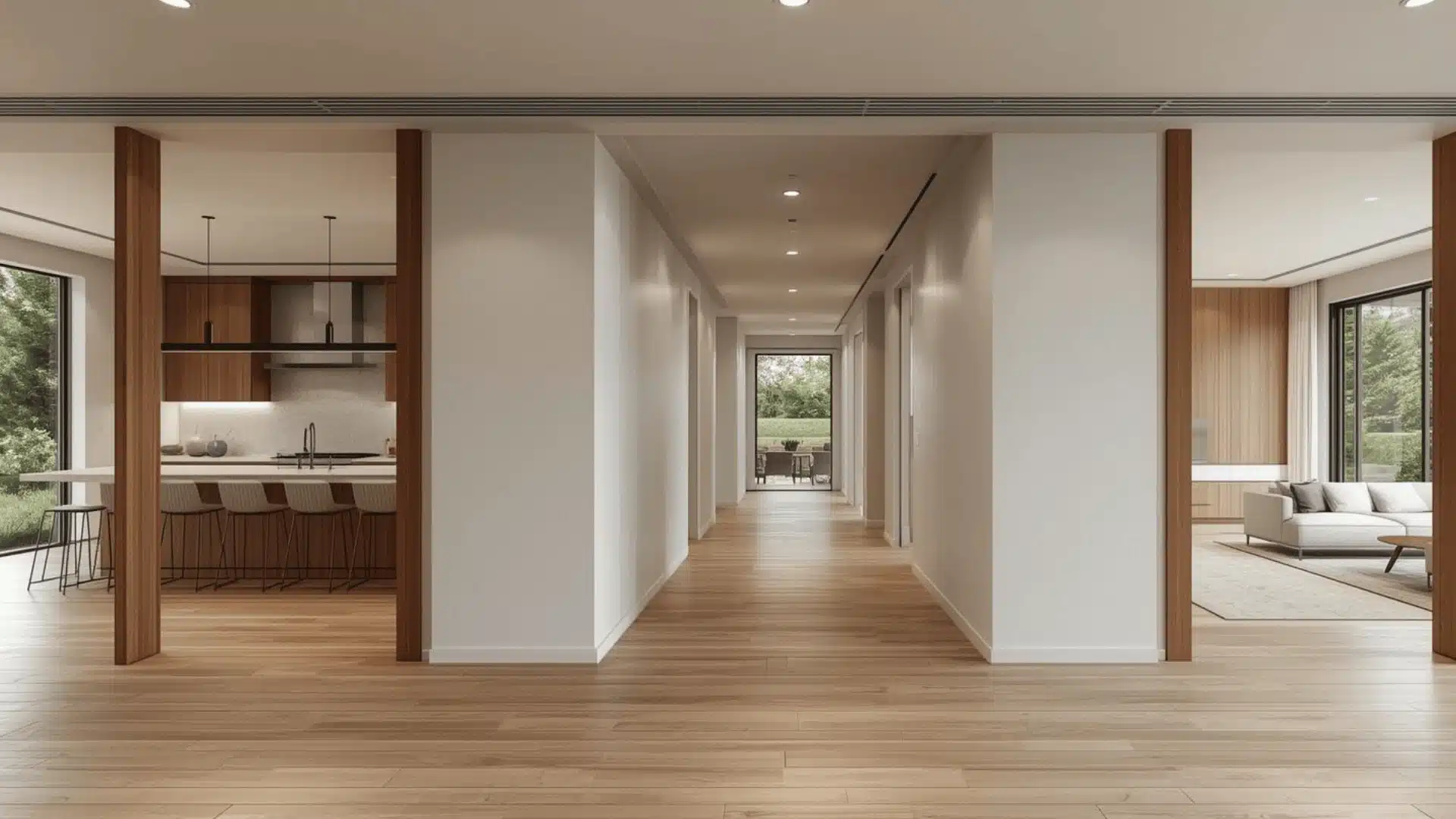 Contemporary layout with minimal hallways and clear sightlines into the main living space.