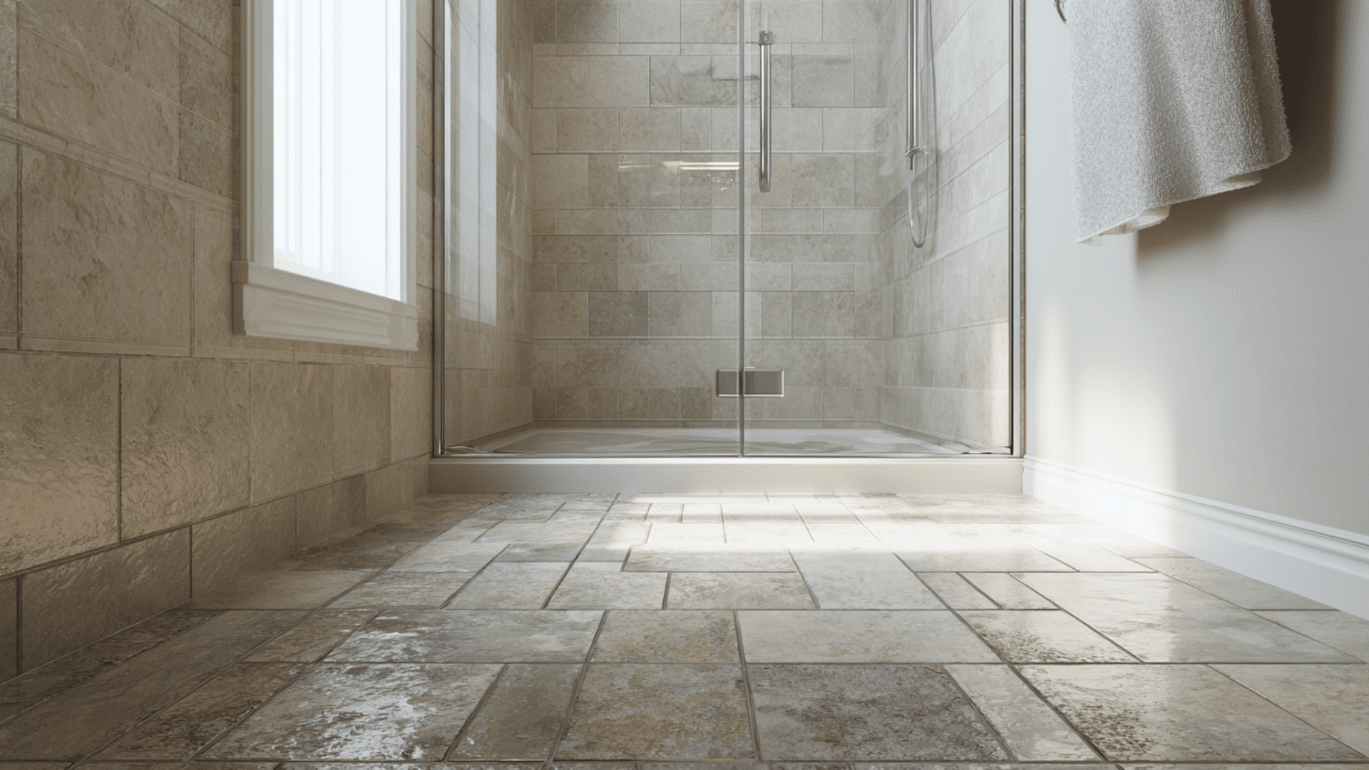Curbless Shower Entry For A Seamless Floor Line