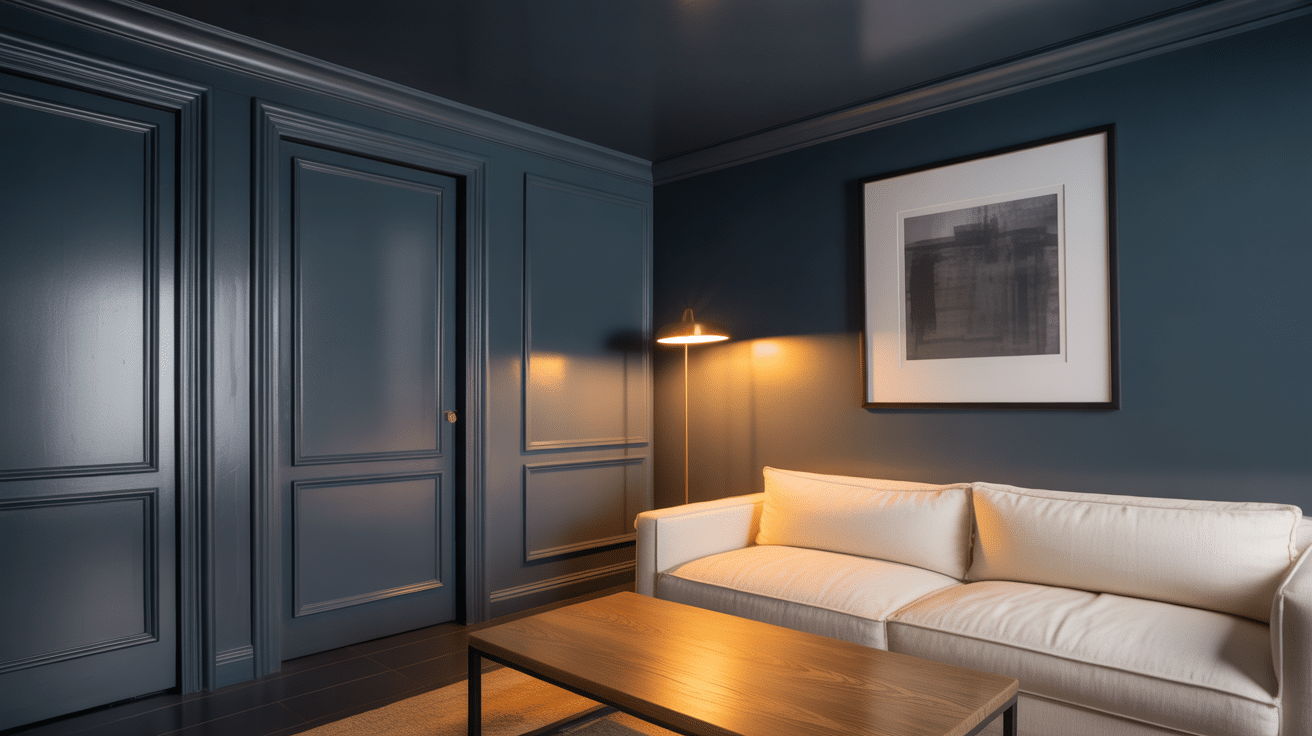 Deep Charcoal Living Room