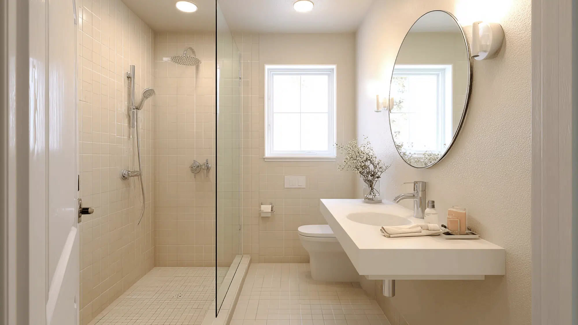 Doorless Walk In Shower Design