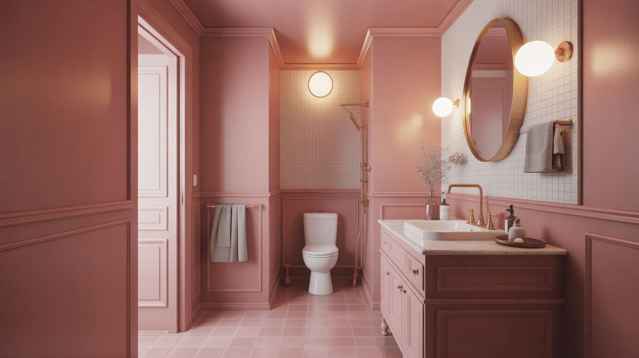 Dusty Pink Bathroom