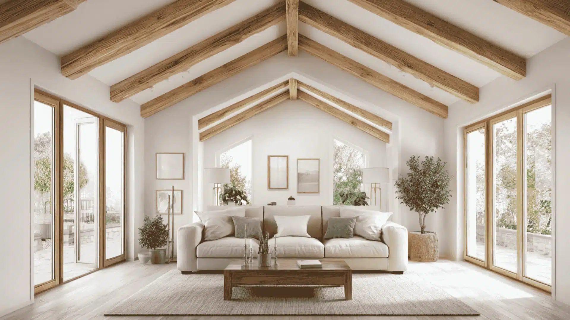 Exposed Wooden Beams