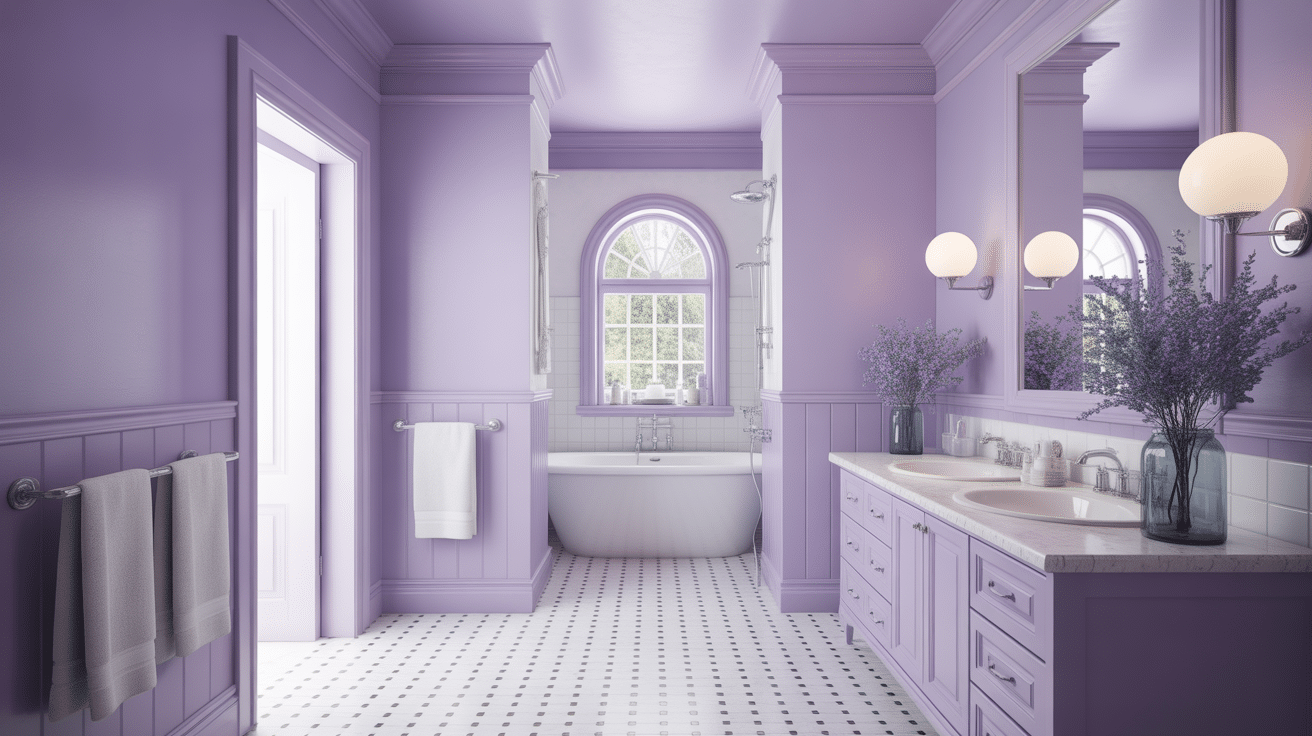 Lavender Bathroom