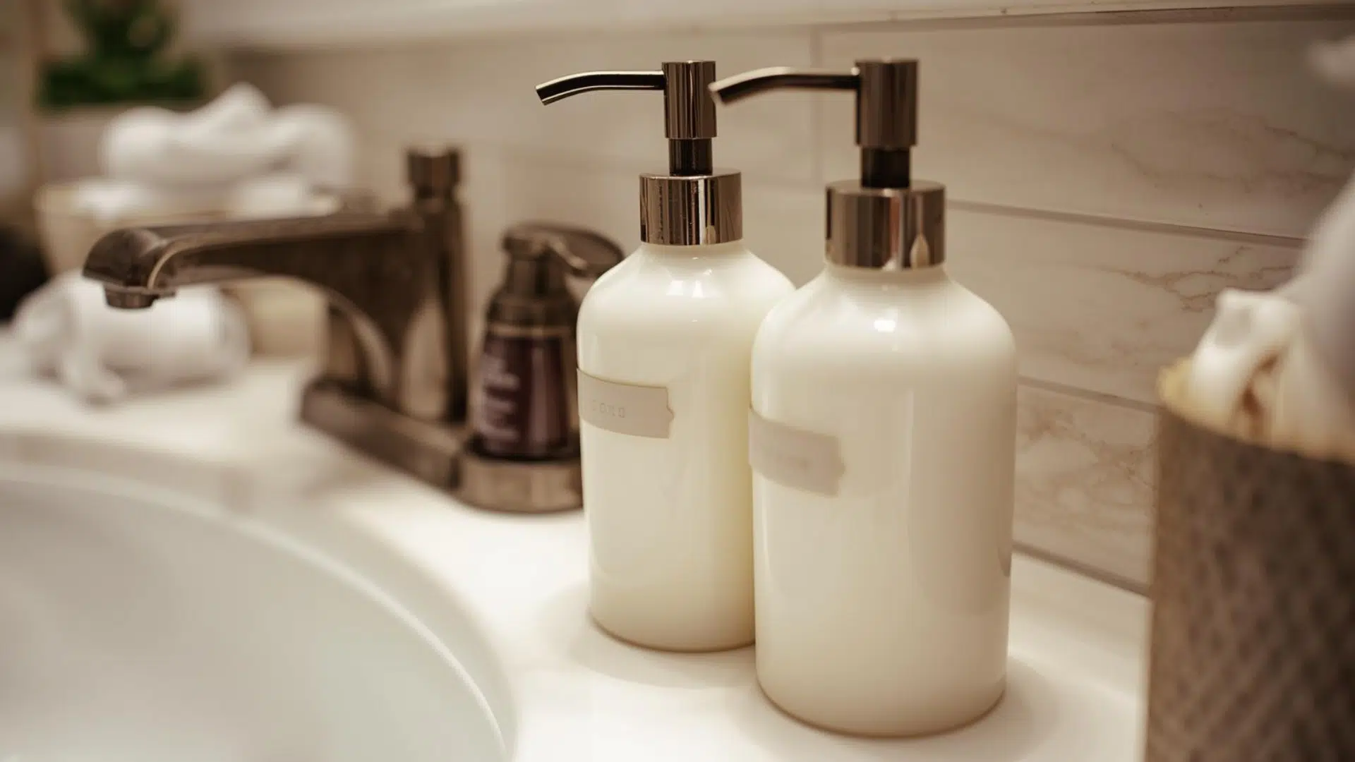 _Matching Soap And Lotion Bottles