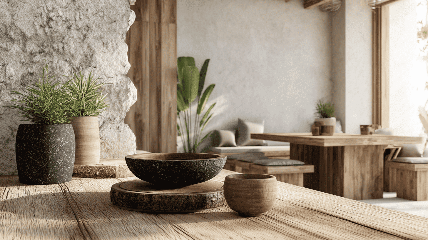 Minimal Decor To Let Materials Stand Out In Rustic Interior