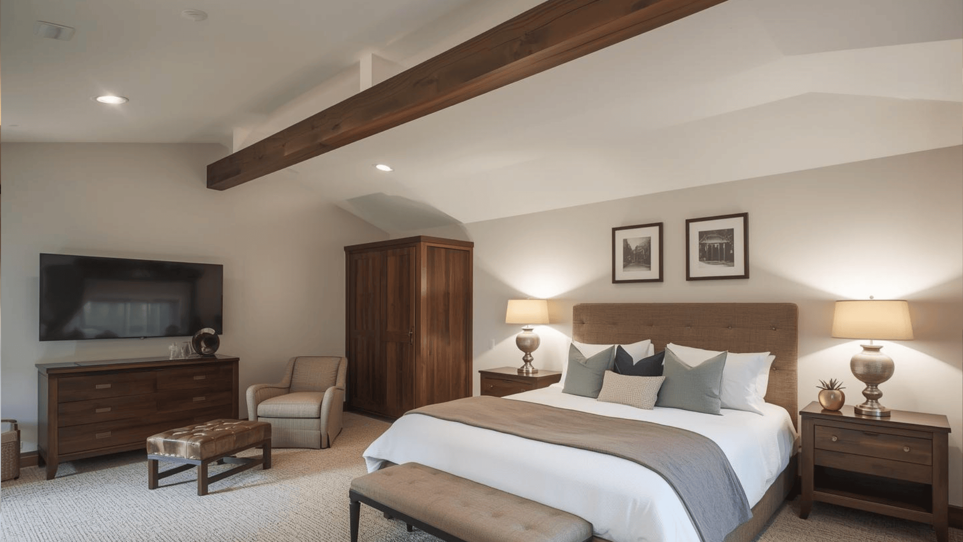 Single Statement Beam Over Bed (1)