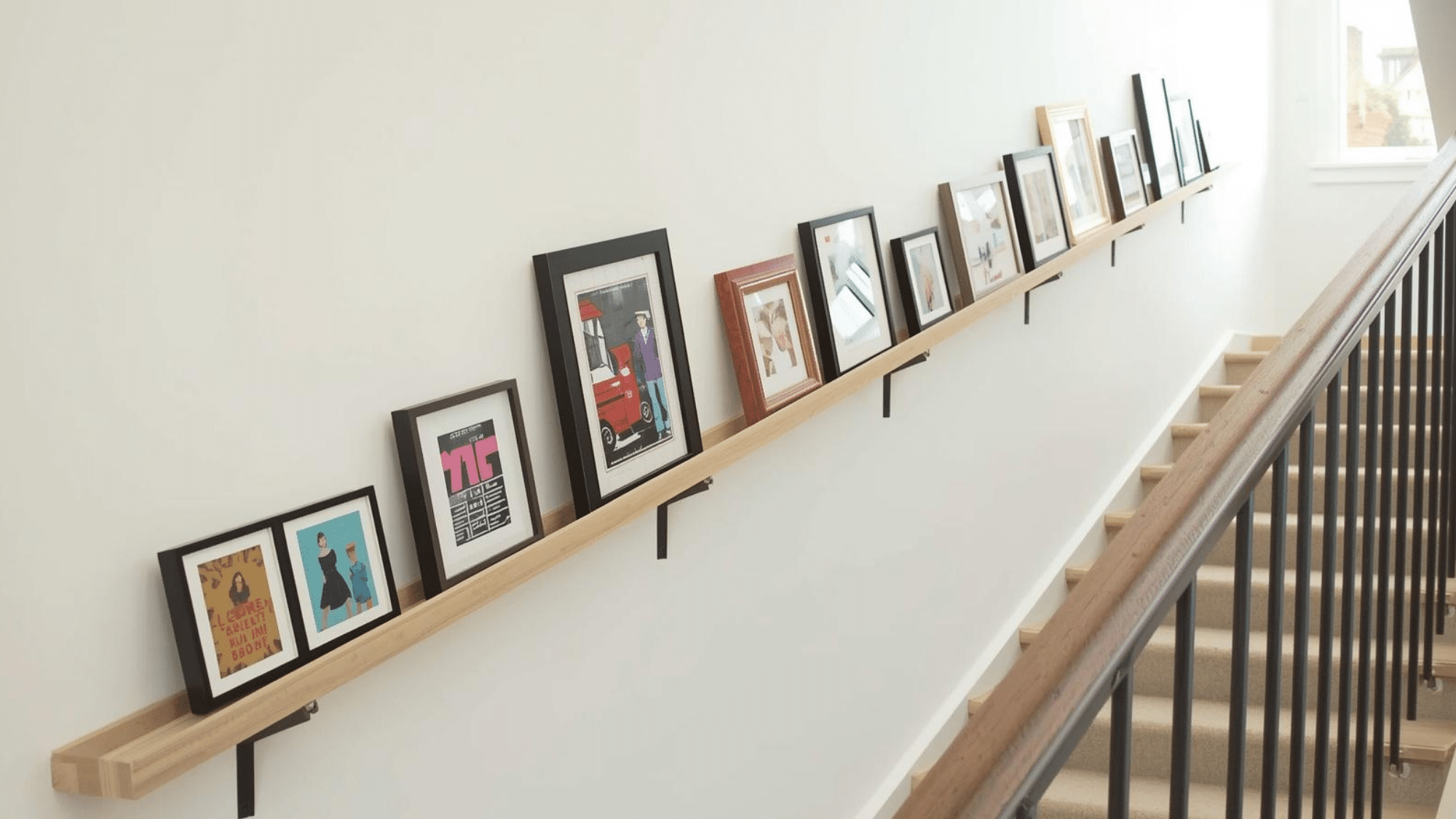 Stair Wall Art Ledge