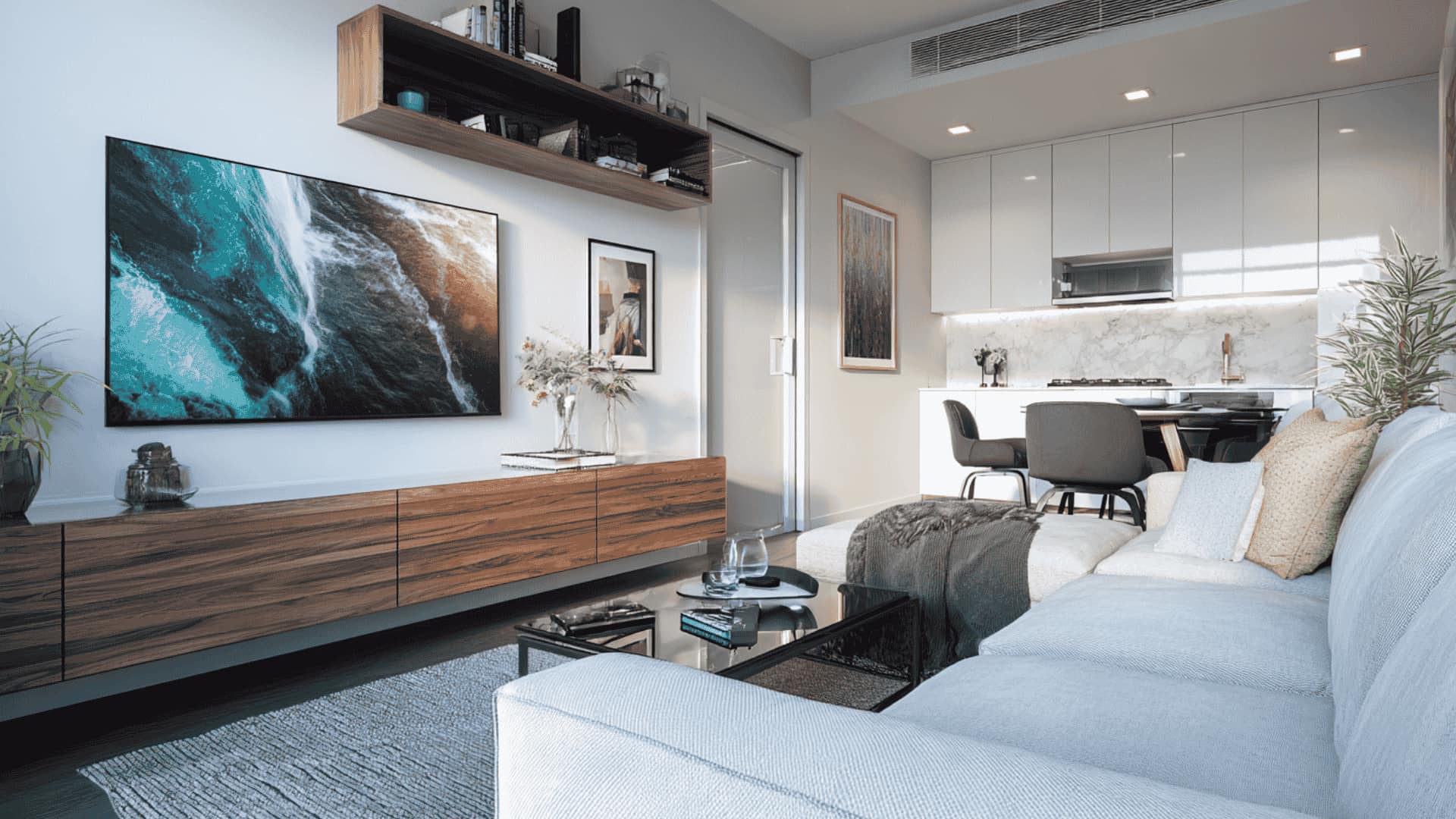 Use an Open-Base TV Stand