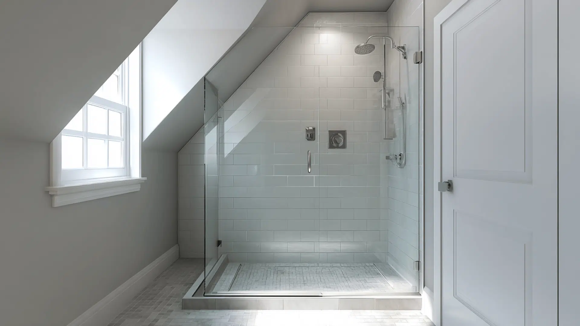 Walk In Shower With An Eave