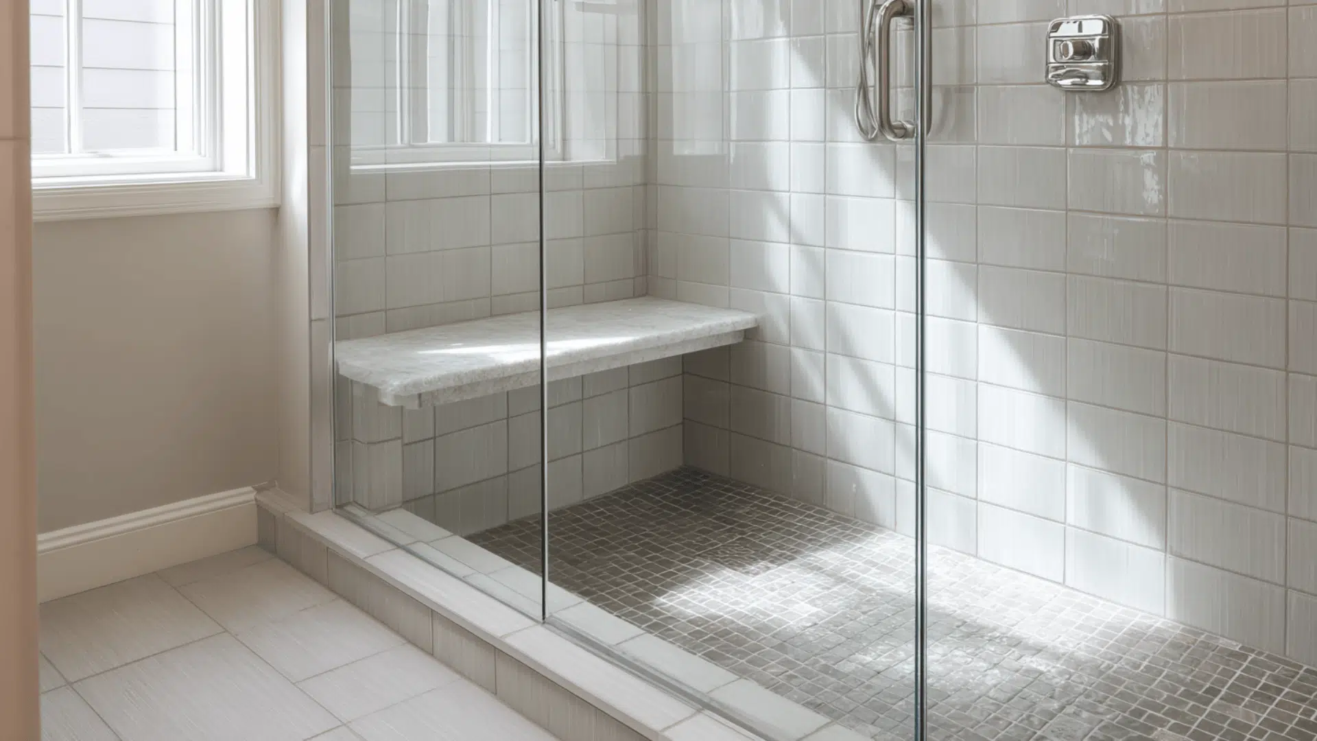 Walk In Shower With Built In Bench