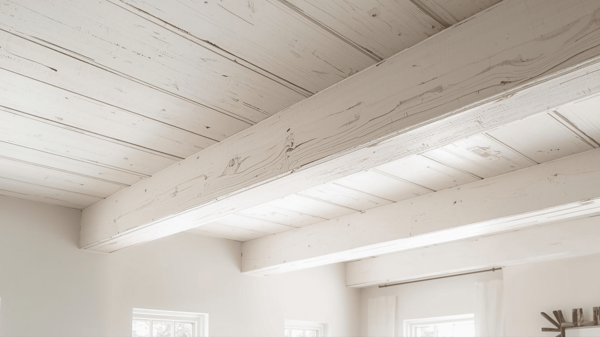 White-Washed Beam Treatment