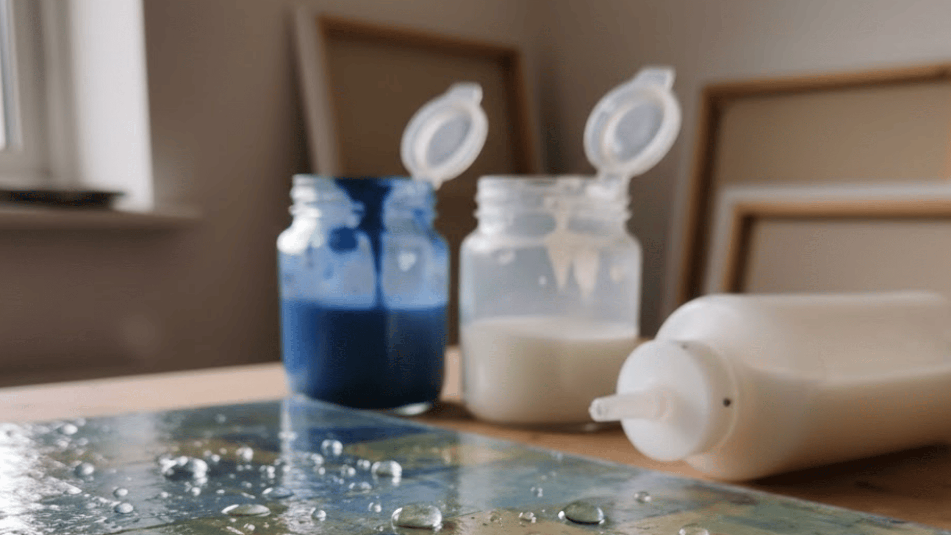 Why Acrylic Paint Resists Water (But Isn’t Waterproof)