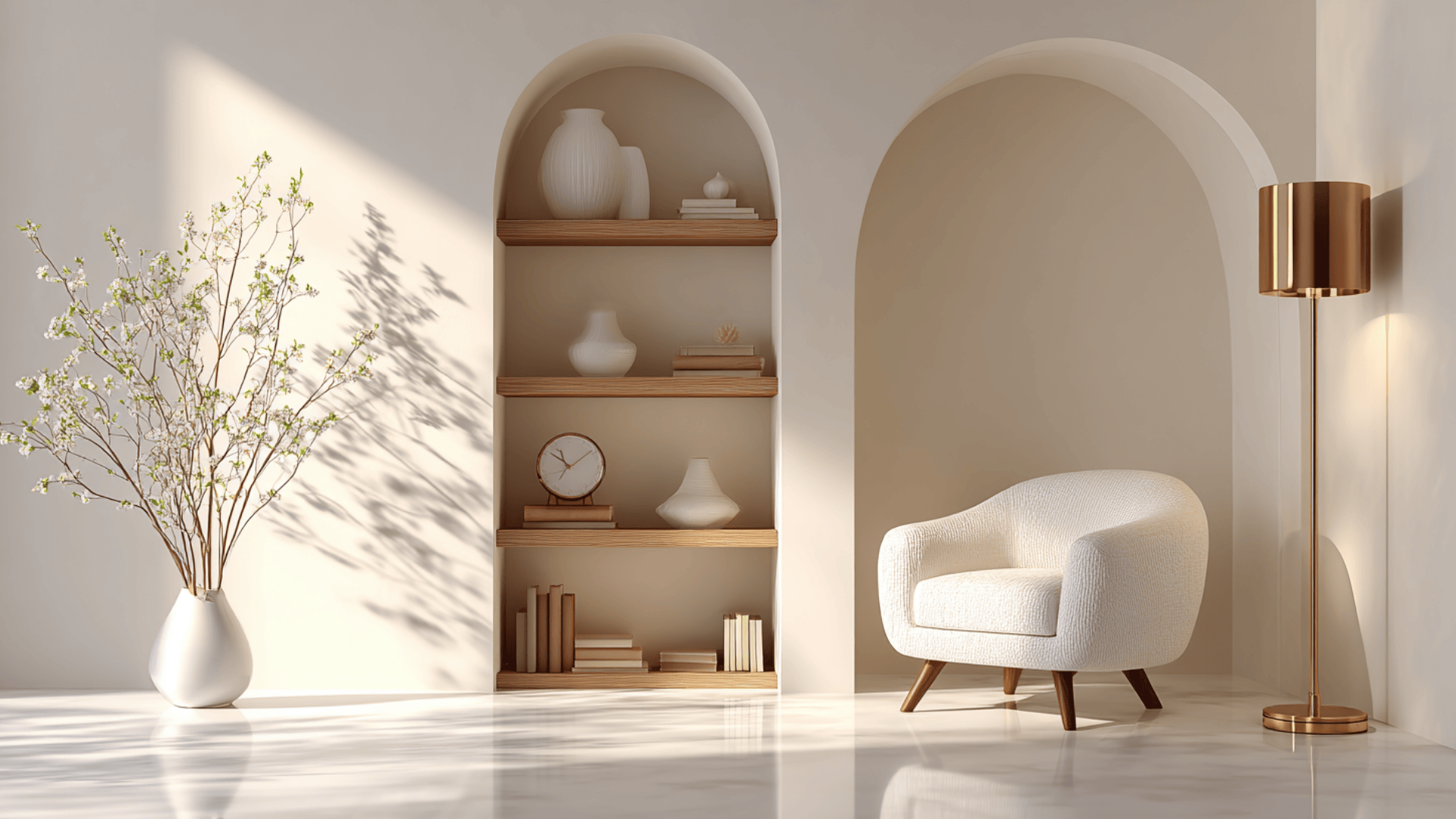 a minimalist aesthetic reading nook (2)