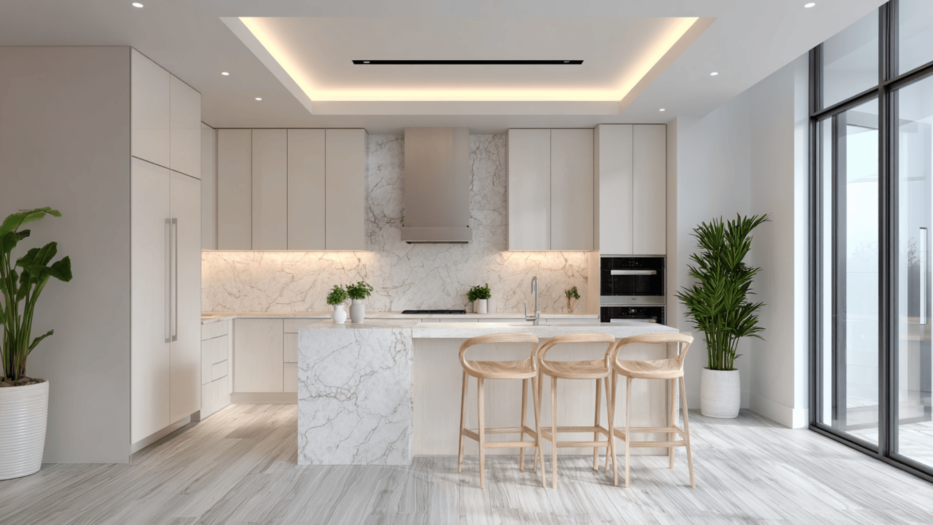 a minimalist kitchen