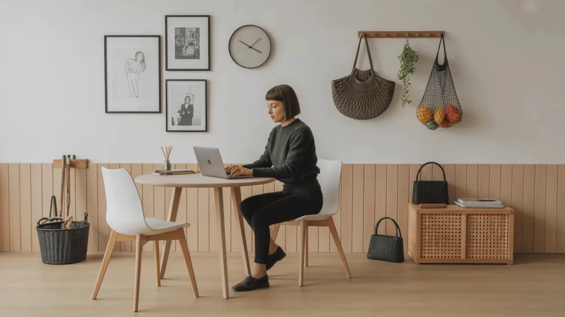 a woman giving minimalist lifestyle (1)
