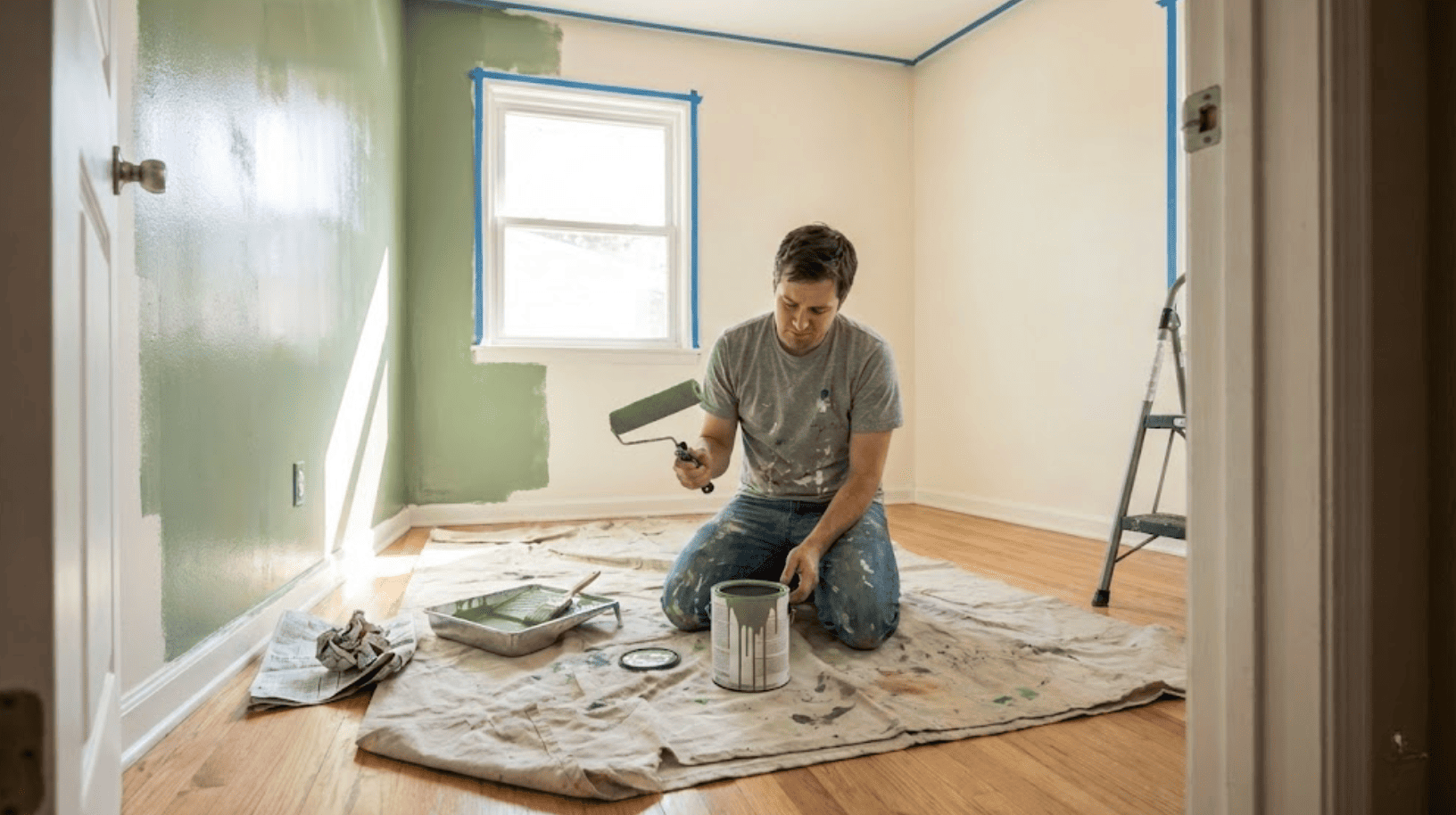 exterior paint inside