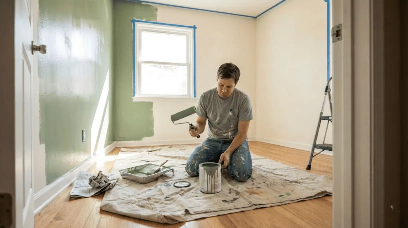 exterior paint inside