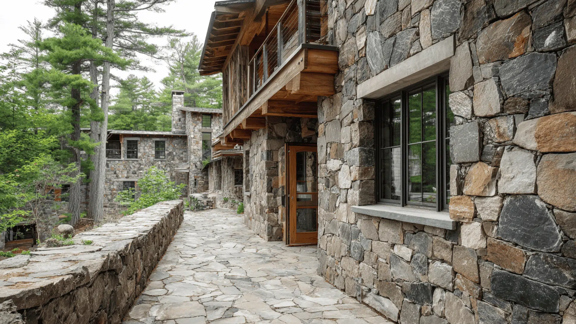fieldstone exterior house stone