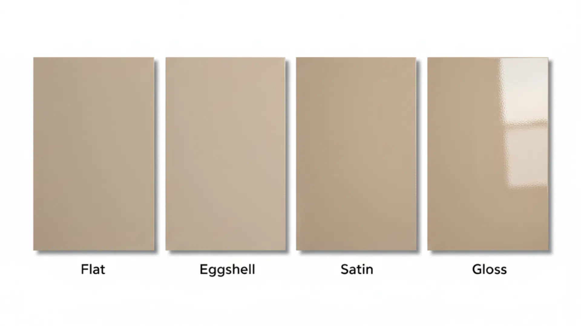 flat eggshell gloss satin paint