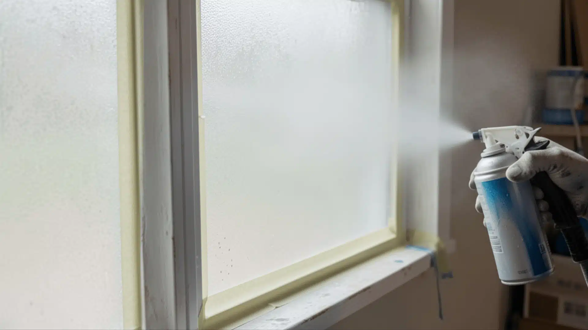 frosted glass spray paint