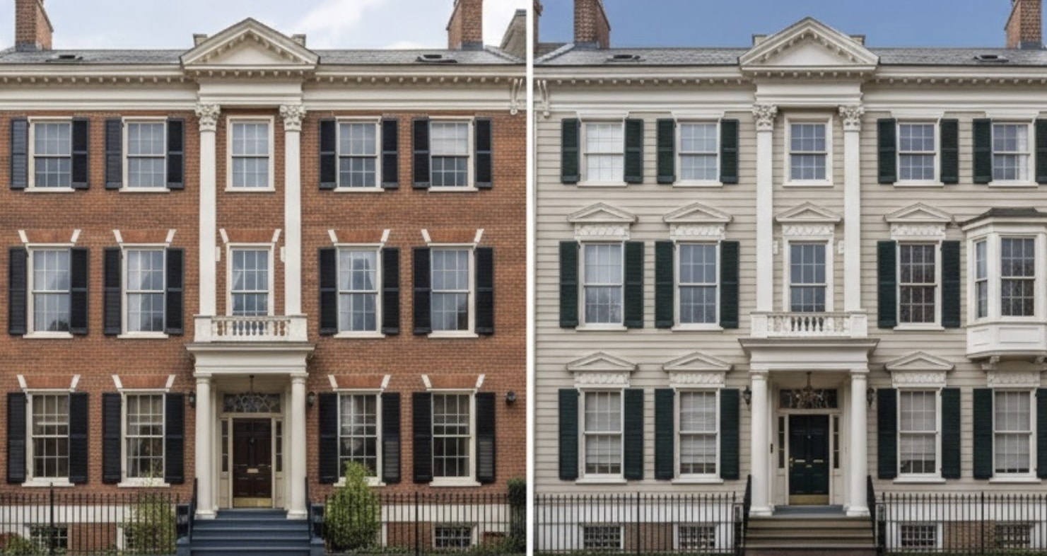 Georgian vs. Colonial Revival
