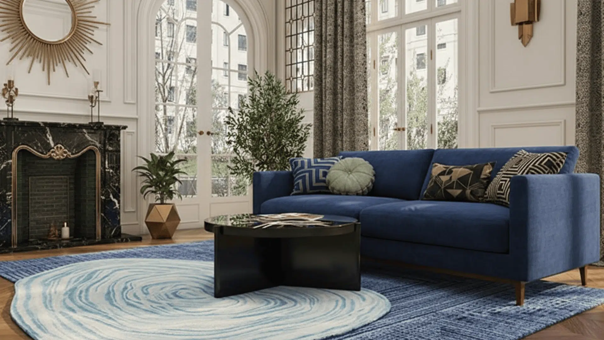 layered rugs