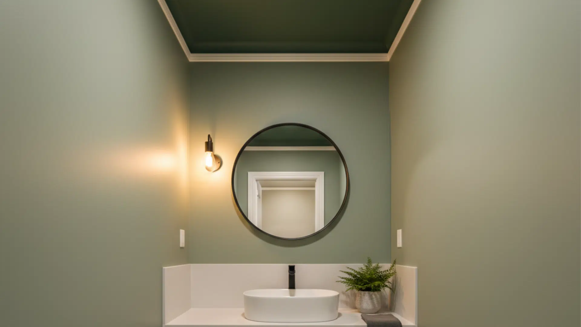 paint the ceilling with dark colour