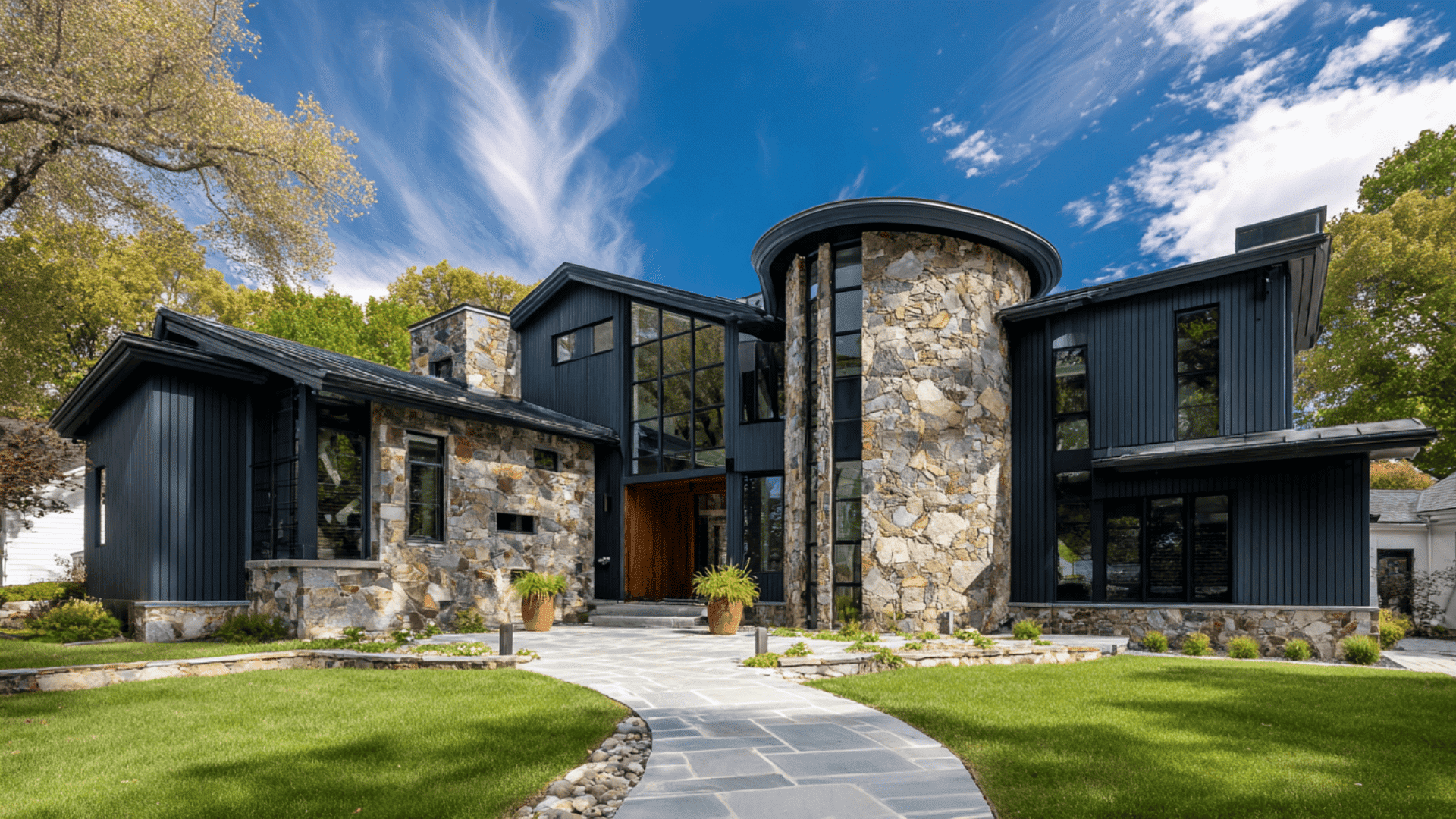 schist exterior house stone