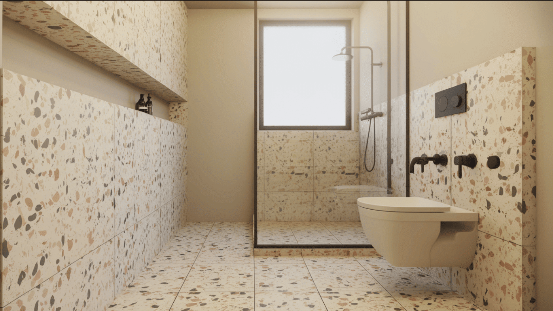 terrazzo tile features