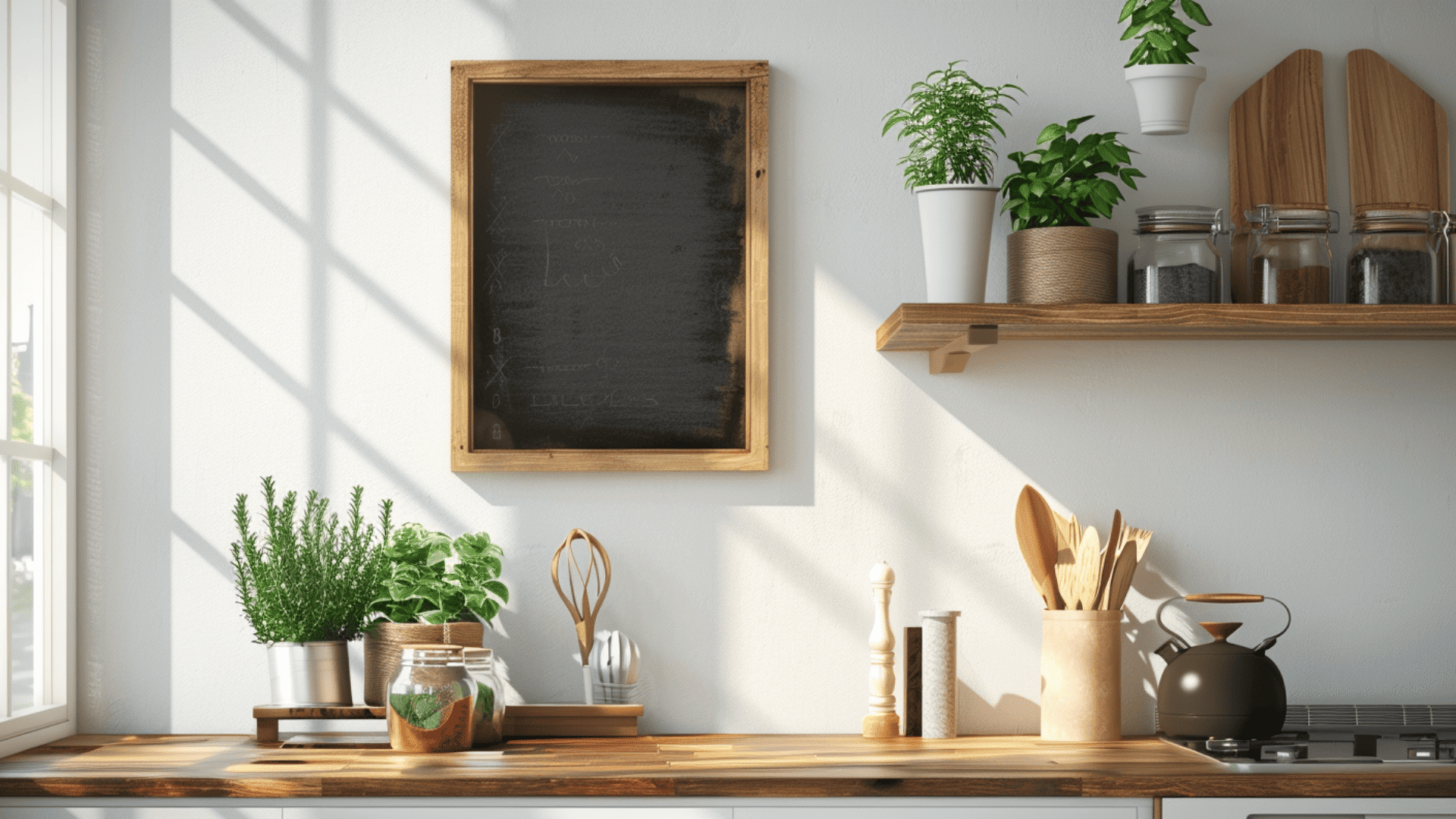 Add a Chalkboard or Recipe Board