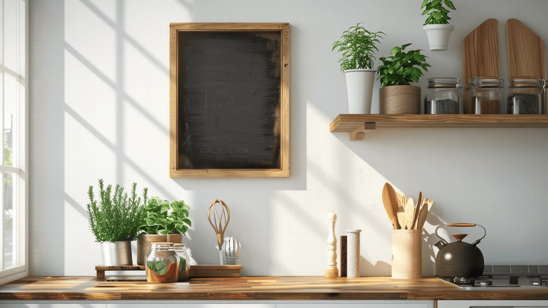 Add a Chalkboard or Recipe Board