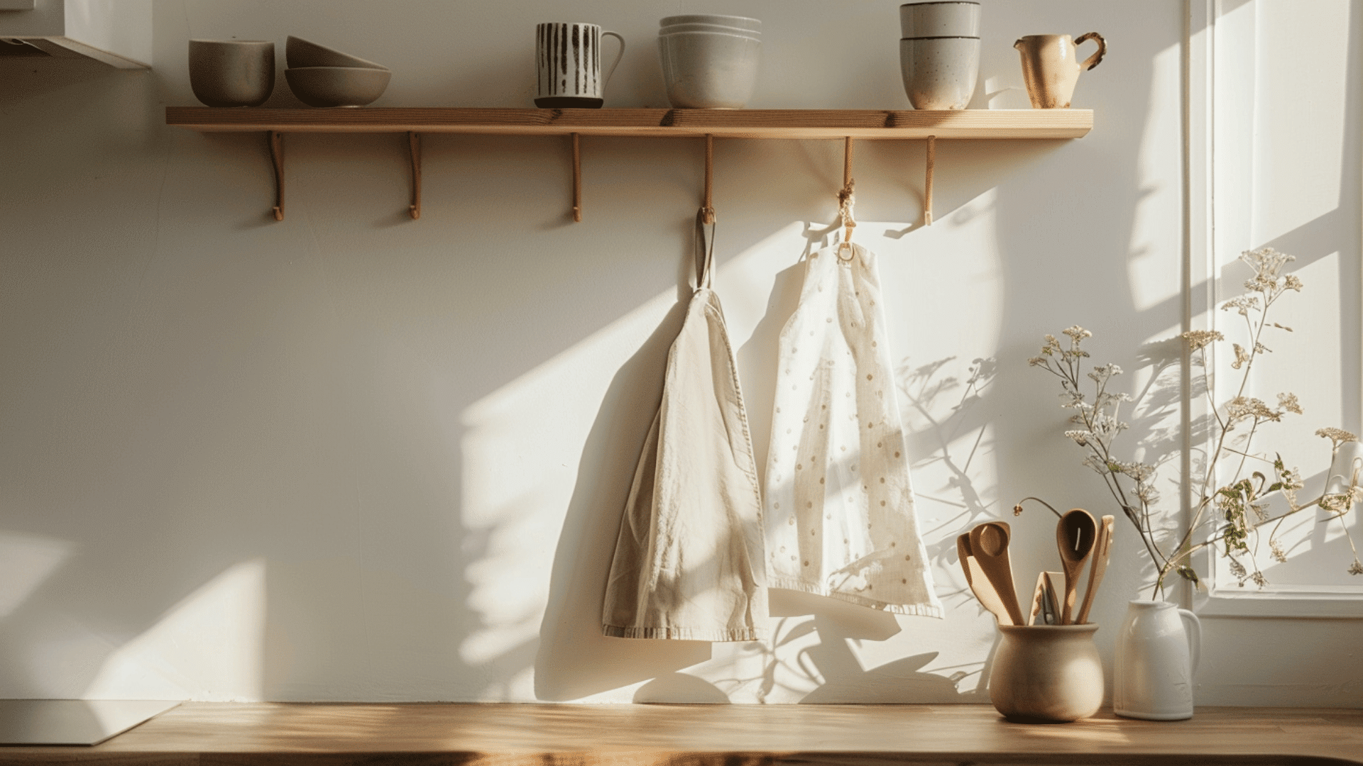 Add a Wooden Peg Rail for Storage