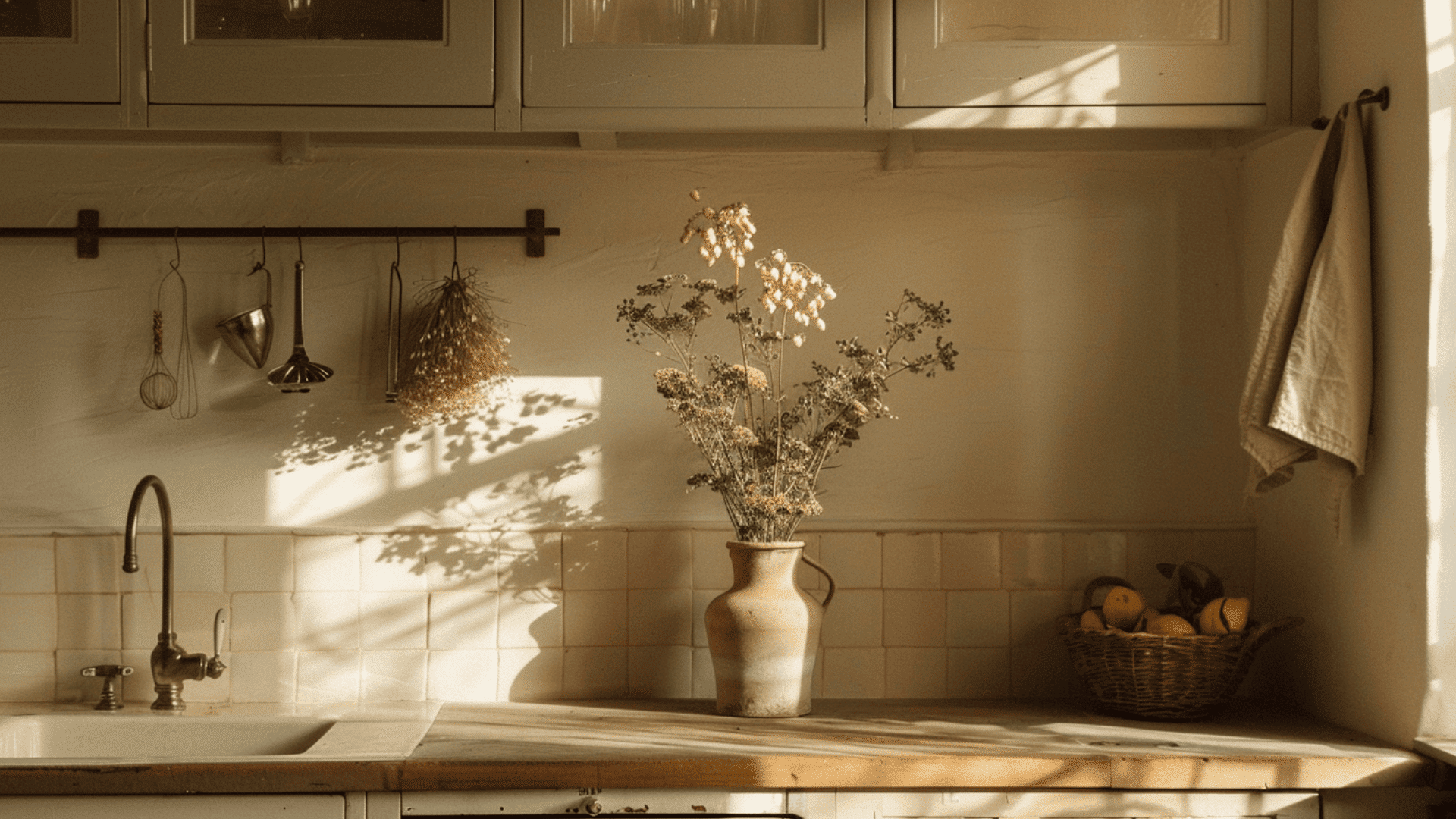 Display Fresh Flowers or Dried Herbs