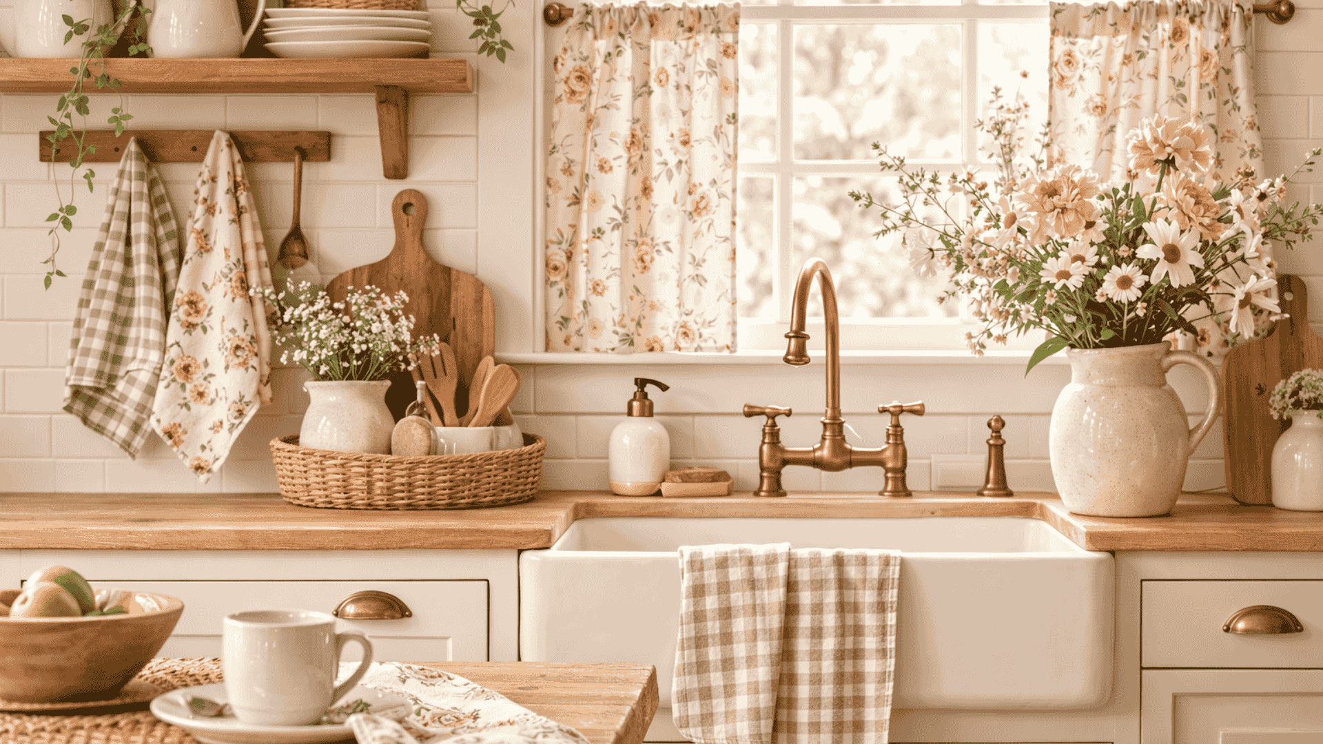 Floral or Gingham Textiles for a Cozy Touch (1)