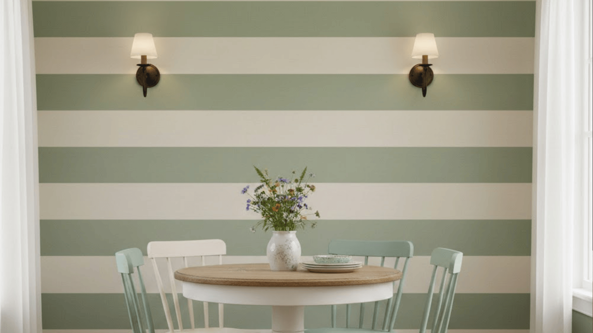Horizontal Stripes Widen The Space