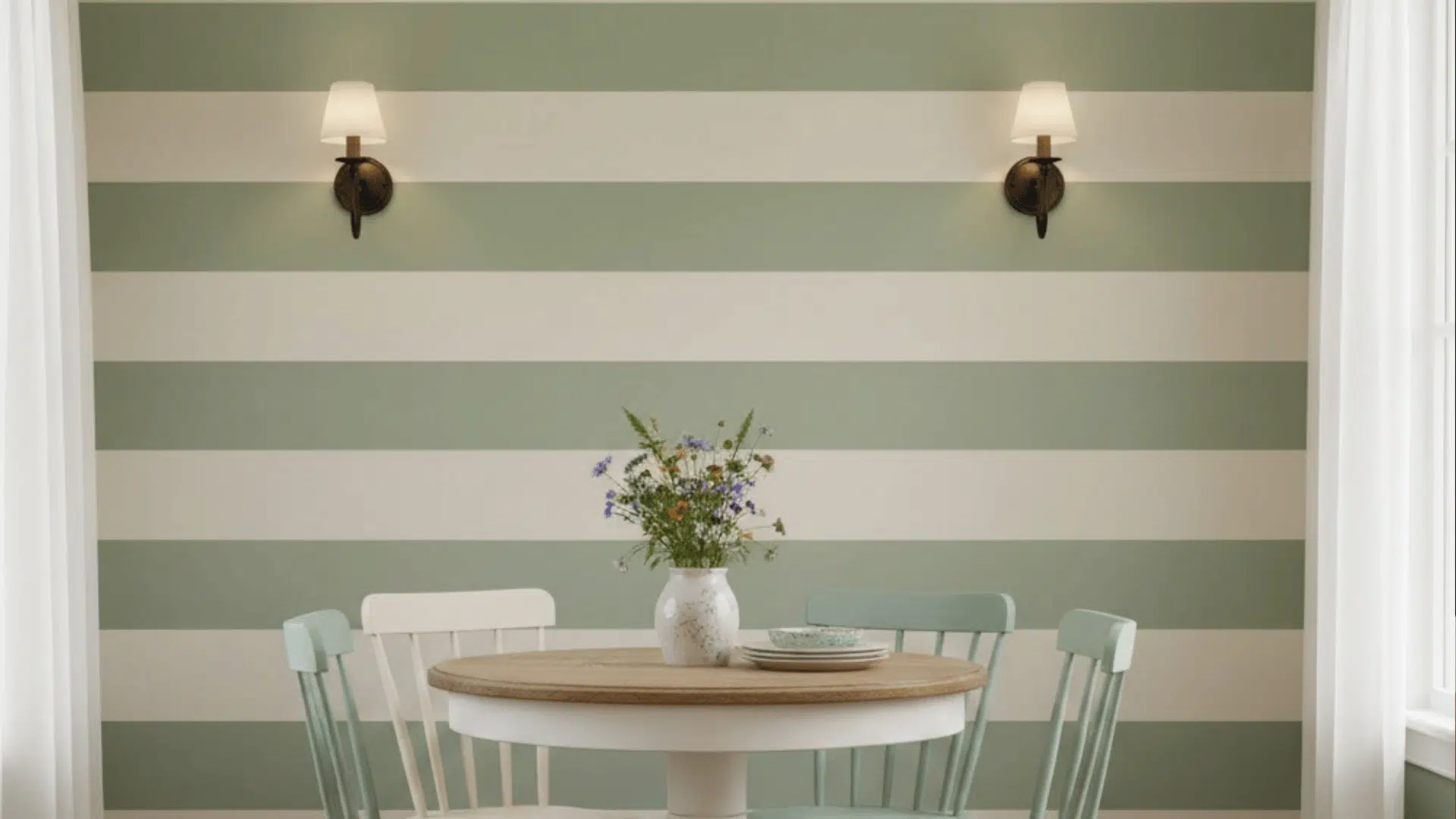 Horizontal Stripes Widen The Space