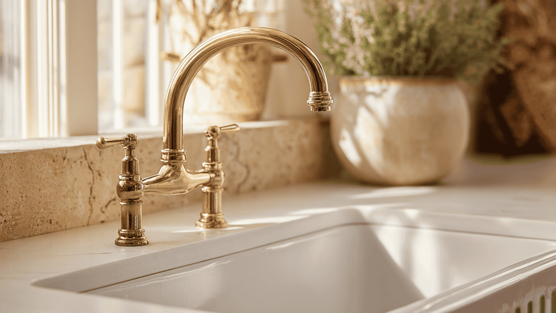 Install a Bridge Faucet for Subtle Vintage Style