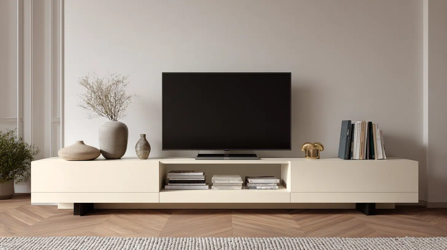 Minimal-Decor-On-Modern-Tv-Stand