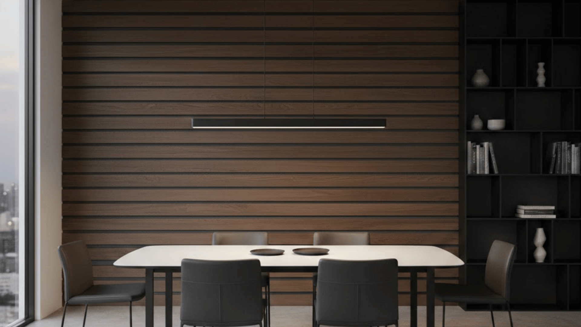 Modern Wood Slat Accent Wall