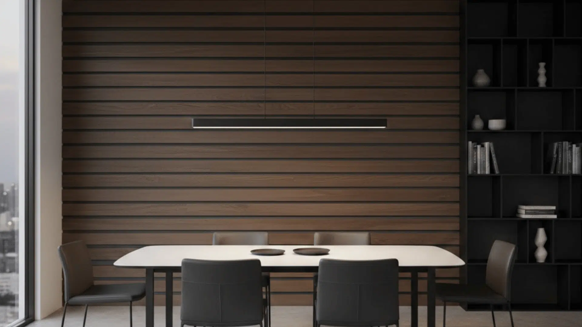 Modern Wood Slat Accent Wall