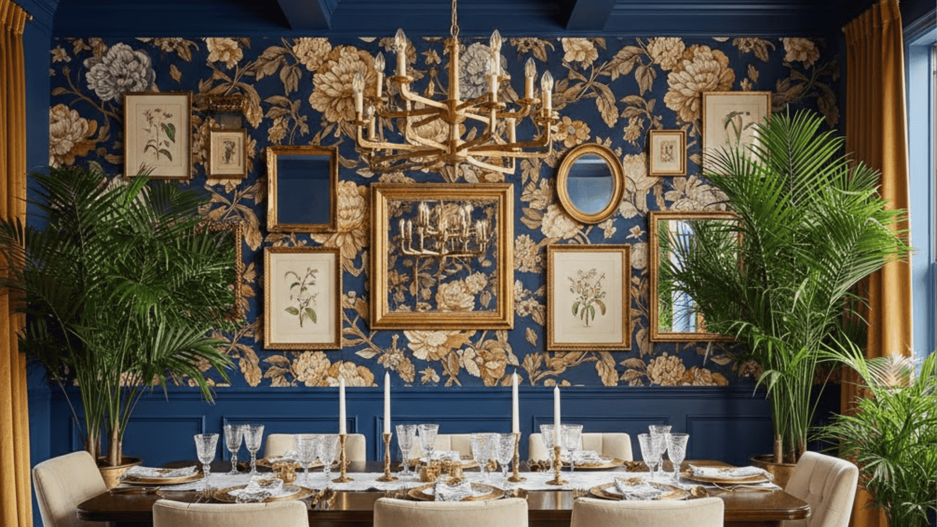 Statement Wallpaper With Large Pattern (1)