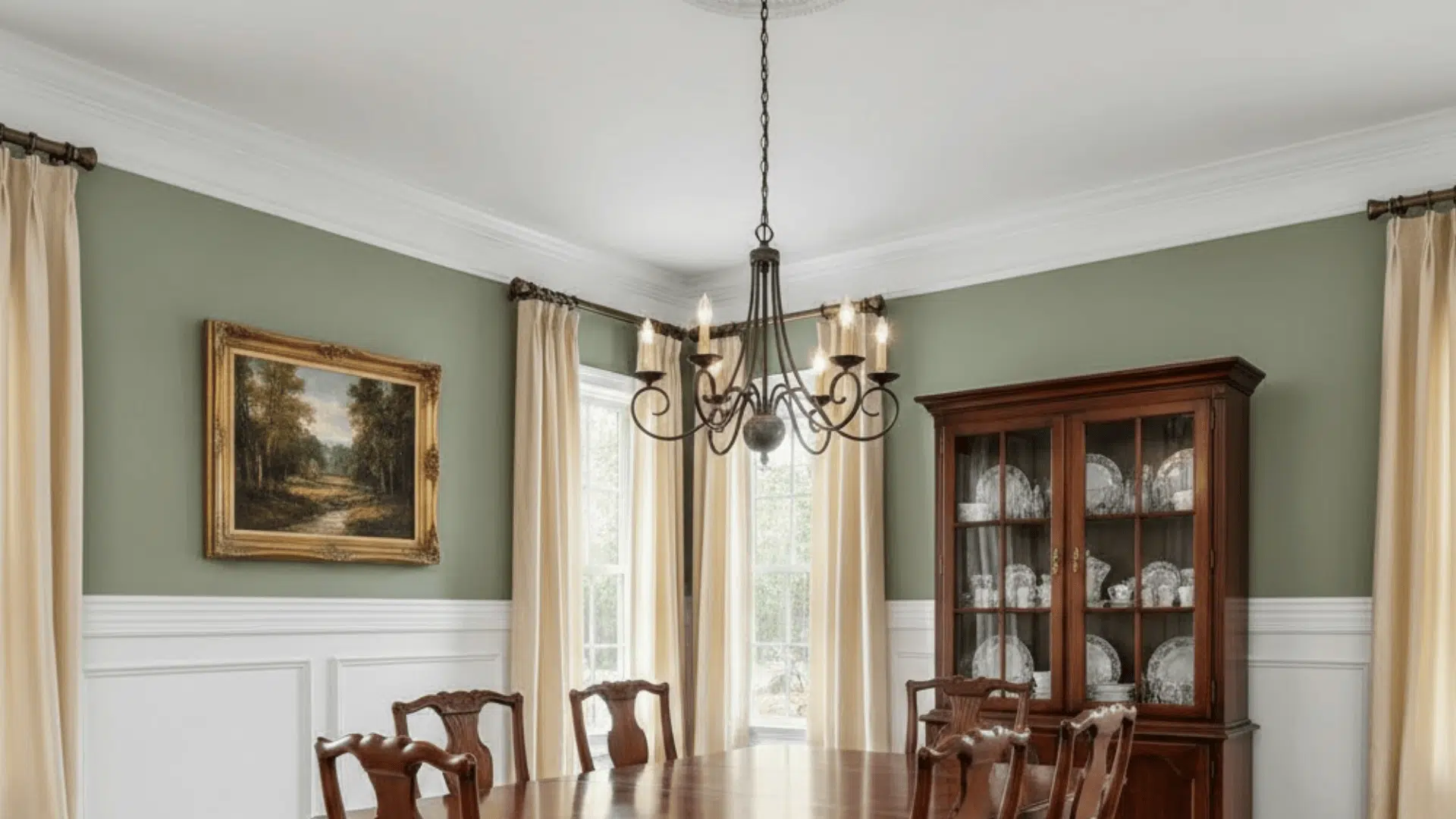 Timeless Wainscoting Dining Room Elegance