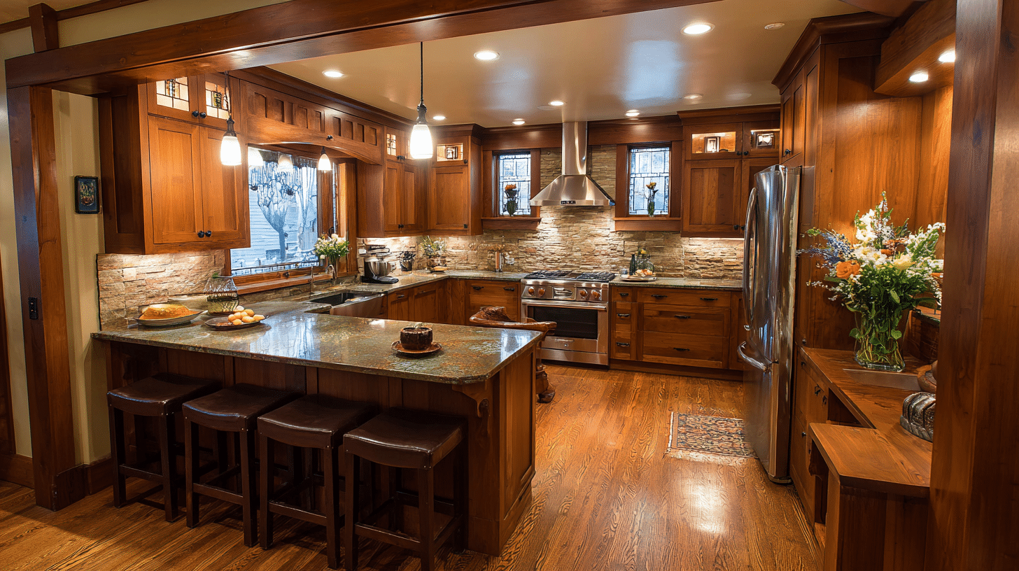 U Shaped Kitchen Layout