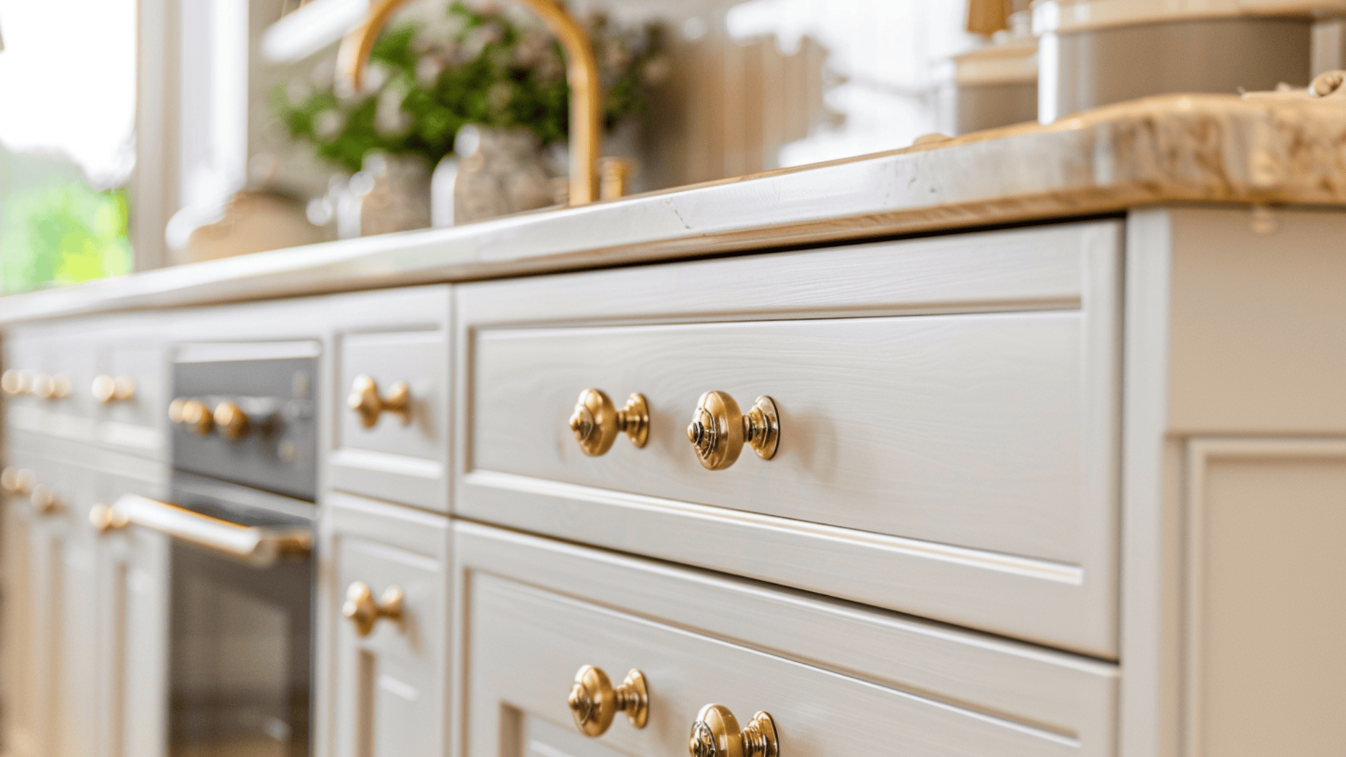 Vintage-Inspired Hardware (Brass, Bronze, or Ceramic Knobs)
