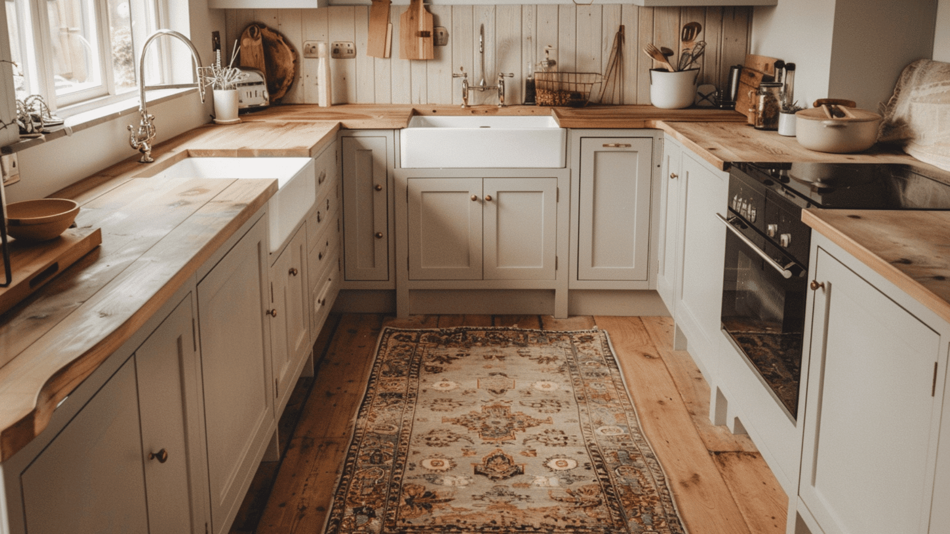 Vintage-Style Runner Rug for Warmth